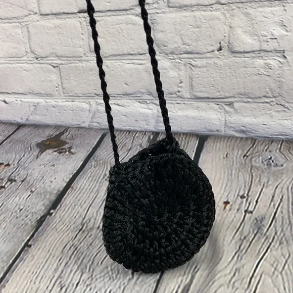 Beautifully Simple Black Crochet Shoulder/Crossbody Bag - Picture 17 of 17